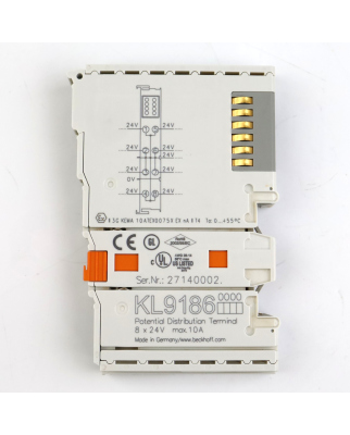 Beckhoff Potenzialverteilerklemme KL9186 GEB