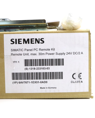 Simatic Panel PC Remote-Kit 6AV7671-1EX01-0AD0 OVP