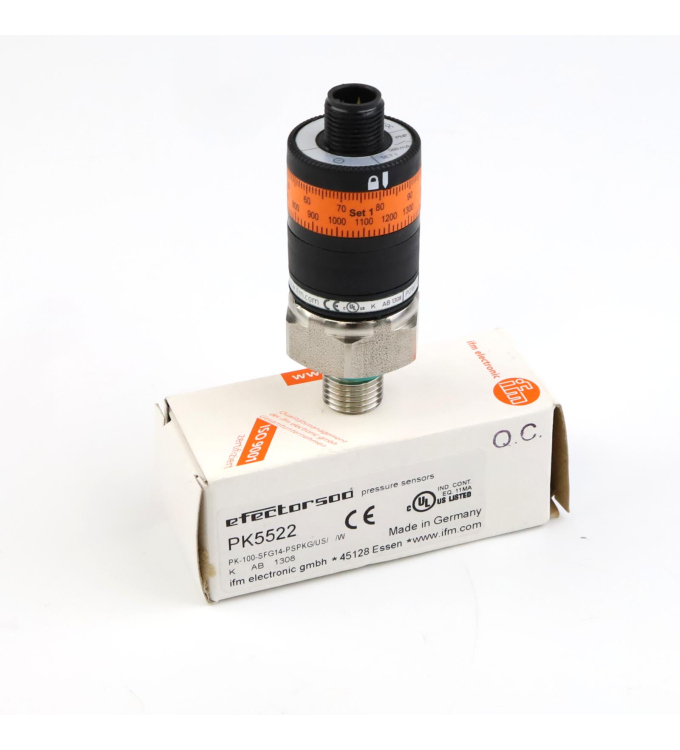 ifm Druckschalter PK5522 PK-100-SFG14-PSPKG/US/ /W OVP