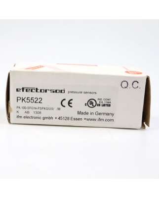 ifm Druckschalter PK5522 PK-100-SFG14-PSPKG/US/ /W OVP