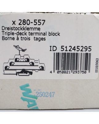 WAGO Dreistockklemme 280-557 (26Stk.) OVP