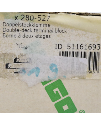 WAGO Doppelstockklemme 280-527 (44Stk.) OVP