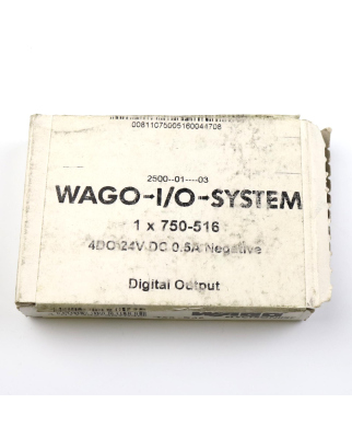 WAGO 4-Kanal-Digitalausgang 750-516 OVP