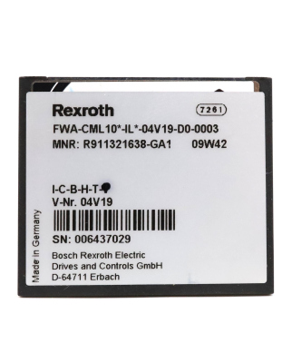 Rexroth Firmware FWA-CML10*-IL*-04V19-D0-0003 R911321638 NOV