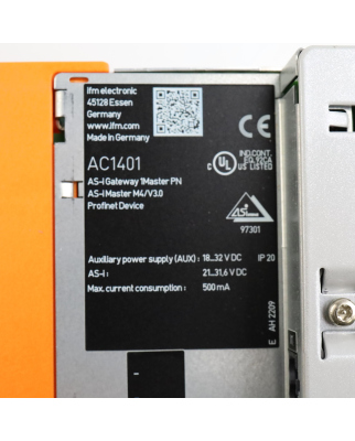 ifm AS-Interface Modul AC1401 AS-i Gateway 1Master PN OVP