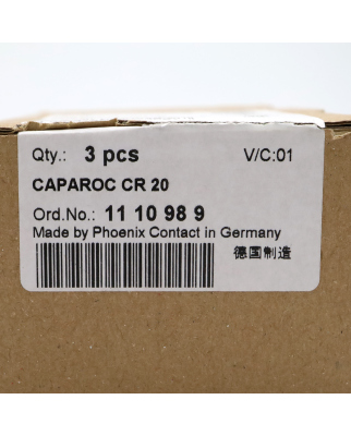Phoenix Contact Stromschiene CAPAROC CR 20 1110989 (3Stk.) OVP