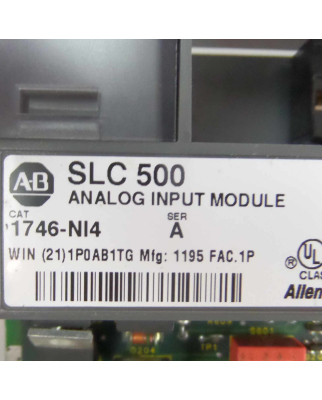 Allen Bradley Analog Input Modul SLC500 1746-NI4 Ser.A GEB