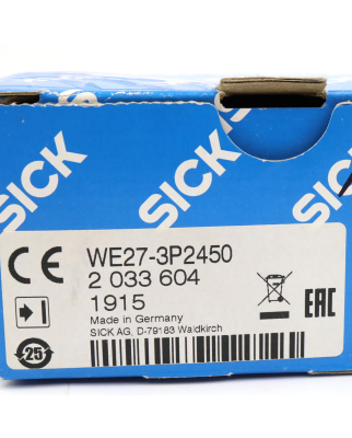 SICK Einweg-Lichtschranke WE27-3P2450 2033604 OVP