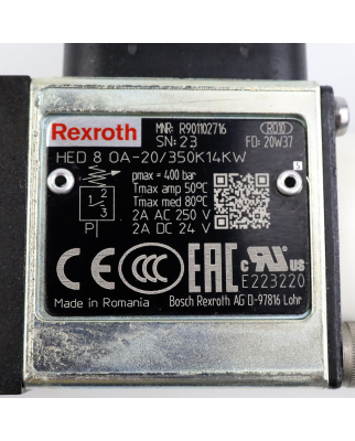 Rexroth Druckschalter HED 8 OA-20/350K14KW R901102716 NOV