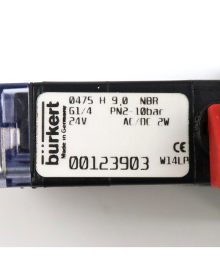 bürkert 5/2 Wege Pneumatikventil 0475 H 9,0 NBR...