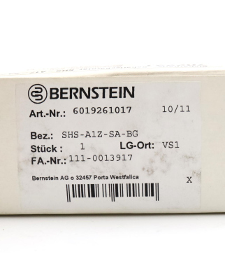 BERNSTEIN Sicherheits-Schaltscharnier SHS-A1Z-SA-BG...