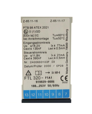 Endress+Hauser Füllstandauswertegerät FTL320 NOV