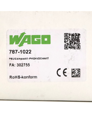 WAGO Stromversorgung 787-1022 SIE
