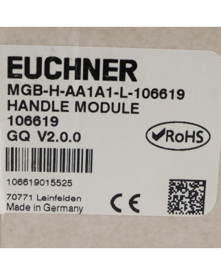 Euchner Griffmodul MGB-H-AA1A1-L-106619 106619 OVP