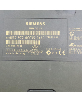 Simatic S7 TS-Adapter TSA-11 ISDN 6ES7 972-0CC35-0XA0 E-Stand:03/V1.1.3 GEB