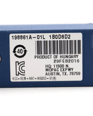 National Instruments Stromeingangsmodul NI-9203 198861A-01L NOV