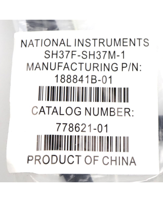 National Instruments I/O Kabel 188841B-01 SH37F-SH37M-1 778621-01 OVP