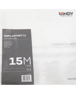 LINDY DisplayPort 1.2 Kabel 36487 15m OVP