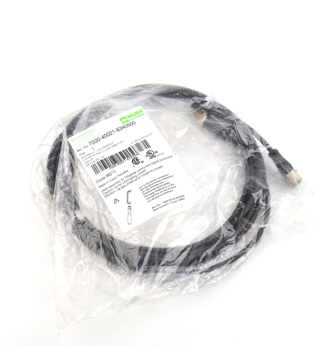 MURR ELEKTRONIK Verbindungskabel M12 St. M12 Bu. 7000-40021-6340500 OVP