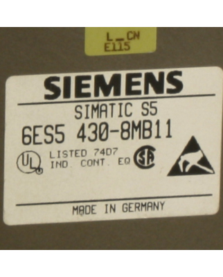 Simatic S5 DI430 6ES5 430-8MB11 GEB
