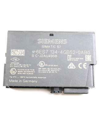 Simatic S7 ET200S 6ES7 134-4GB52-0AB0 NOV