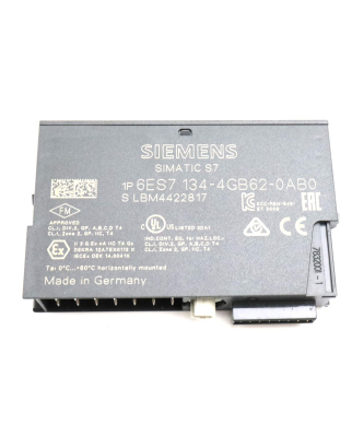 Simatic S7 ET200S 6ES7 134-4GB62-0AB0 OVP