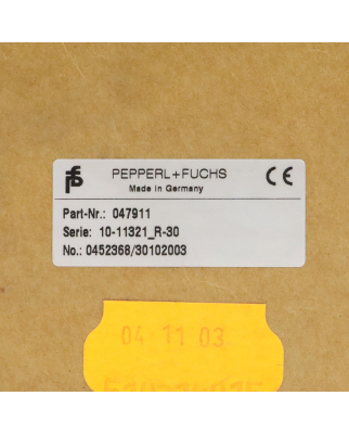 Pepperl+Fuchs Encoder 10-11321_R-30 047911 OVP