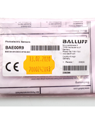 Balluff Signalverstärker BAE00R9 BAE...