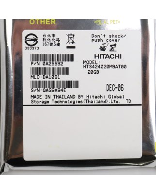 Hitachi Festplatte HTS424020M9AT00 20GB SIE