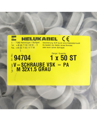 HELUKABEL Verschlussschraube VSK-PA M32 x 1,5 grau 94704...