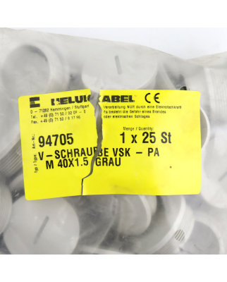 HELUKABEL Verschlussschraube VSK-PA M40 x 1,5 grau 94705...