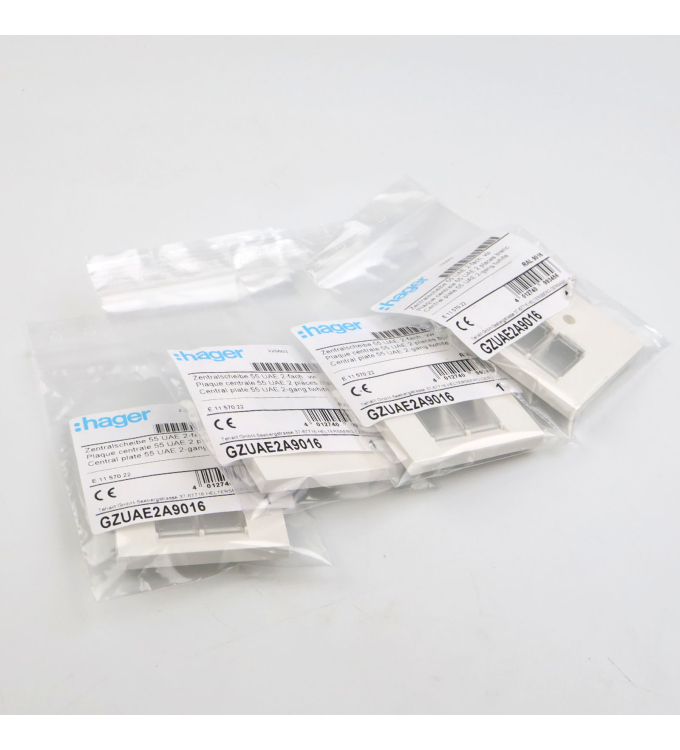 hager Zentralscheibe GZUAE2A9016 (4Stk.) OVP