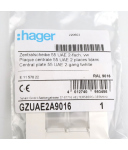 hager Zentralscheibe GZUAE2A9016 (4Stk.) OVP