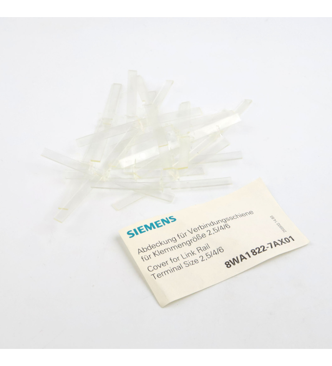 Siemens Abdeckung 8WA1822-7AX01 (18Stk.) NOV