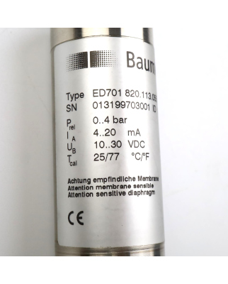 Baumer Druckmessumformer ED701 820.113.055.19 NOV