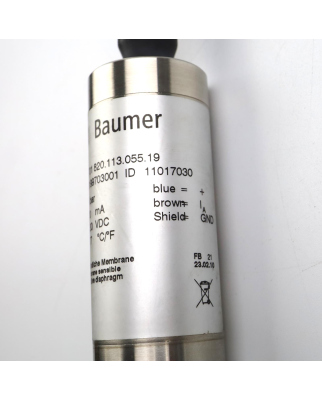 Baumer Druckmessumformer ED701 820.113.055.19 NOV