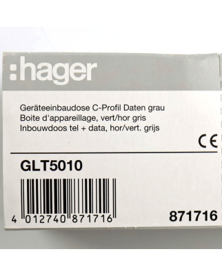 hager Geräteeinbaudose GLT5010 (4Stk.) OVP