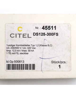 CITEL Ableiter DS125-300FS OVP