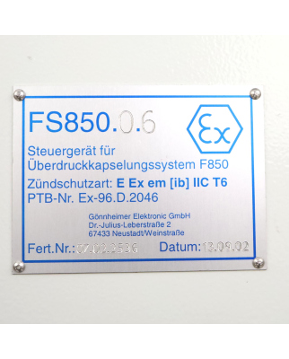 Gönnheimer Steuergerät FS850.0.6 NOV