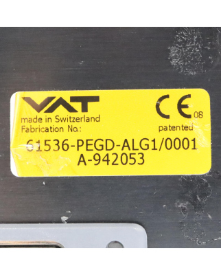 VAT Schmetterlingsventil 61536-PEGD-ALG1/0001 GEB