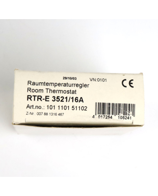 Eberle Temperaturregler RTR-E 3521/16A 101 1101 51102 OVP