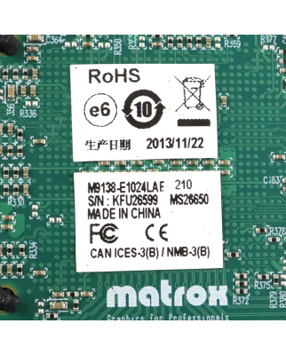 Matrox Grafikkarte M9138-E1024LAF GEB