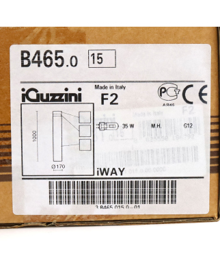 iGuzzini Pollerleuchte B465.15 Grau OVP