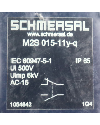 Schmersal Positionsschalter M2S 015-11Y-Q 1054842 OVP
