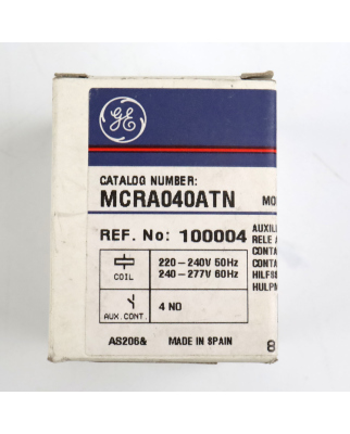 General Electric Hilfsschütz MCRA040ATN 100004 OVP