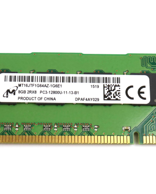 Micron Arbeitsspeicher DDR3 8GB 2RX8 PC3-12800U-11-13-B1...