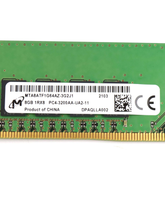Micron Arbeitsspeicher DDR4 8GB 1RX8 PC4-3200AA-UA2-11...