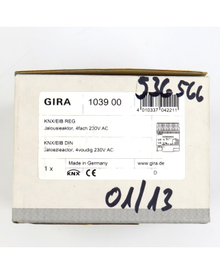 Gira Jalousieaktor 4fach 230V 103900 SIE