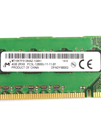 Micron Arbeitsspeicher DDR3L 4GB 2RX8 PC3L-12800U-11-11-B1 MT16KTF51264AZ-1G6K1 GEB
