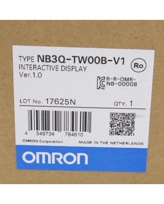 Omron 3.5" Touch-Bedienterminal NB3Q-TW00B-V1 OVP